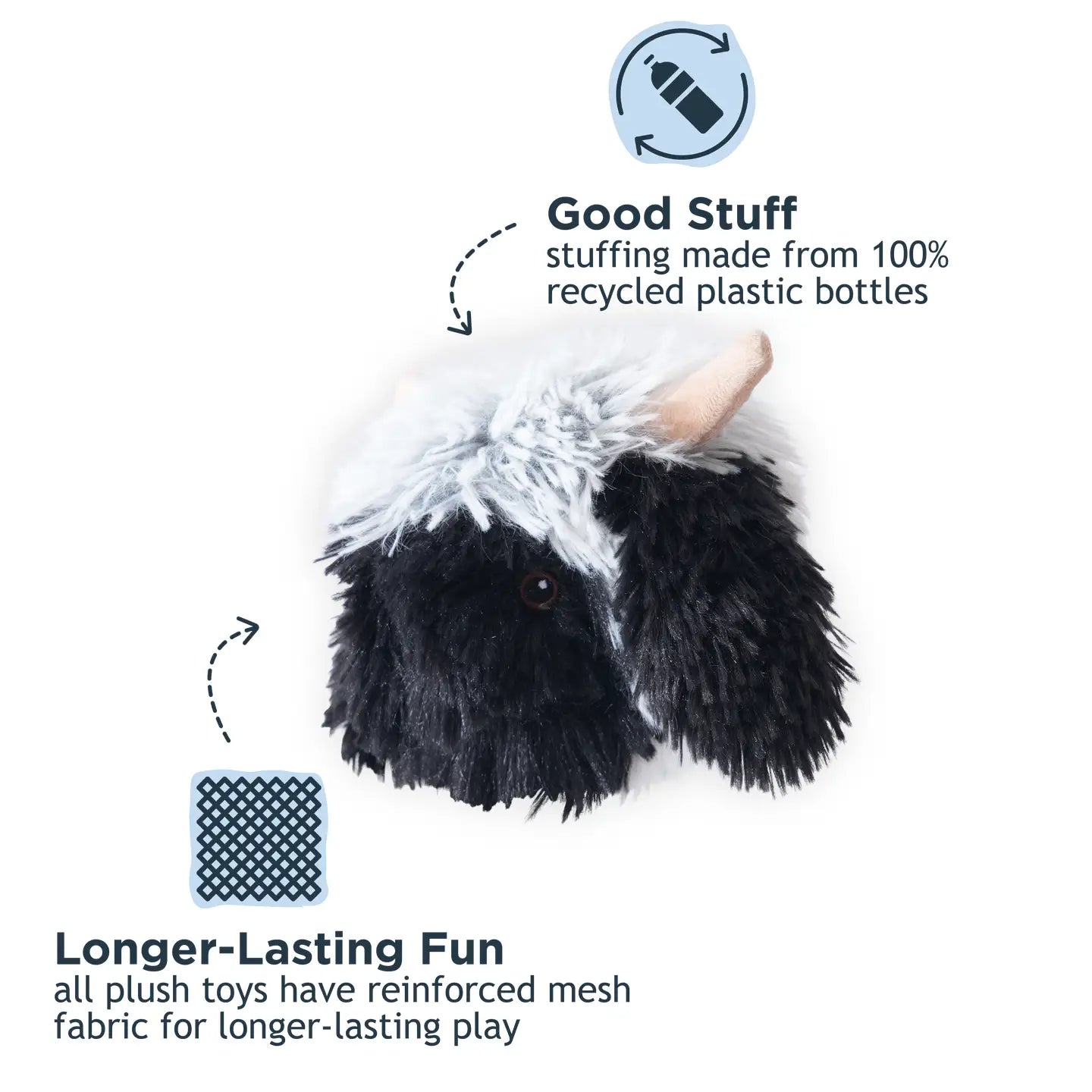 Highland Sheep 2-in-1 Fetch Ball Dog Toy