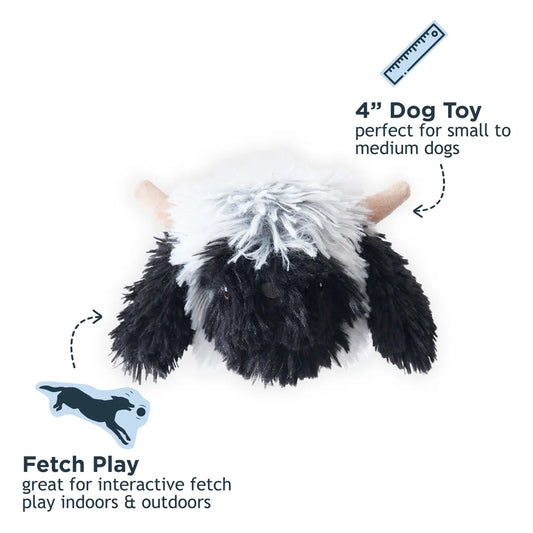 Highland Sheep 2-in-1 Fetch Ball Dog Toy
