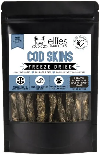 Cod skin chews