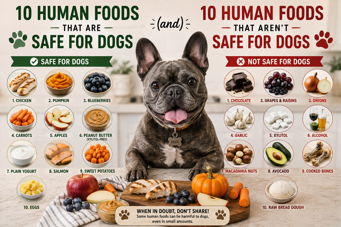 10 Human Foods That Are Safe for Dogs (And 10 That Aren't)