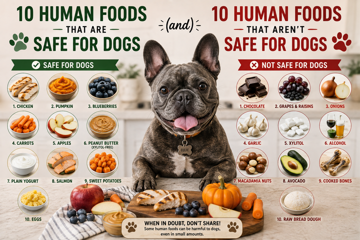 10 Human Foods That Are Safe for Dogs (And 10 That Aren't)