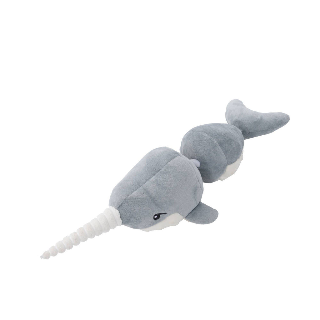 Narwhal Jointed Shake Play Dog Toy