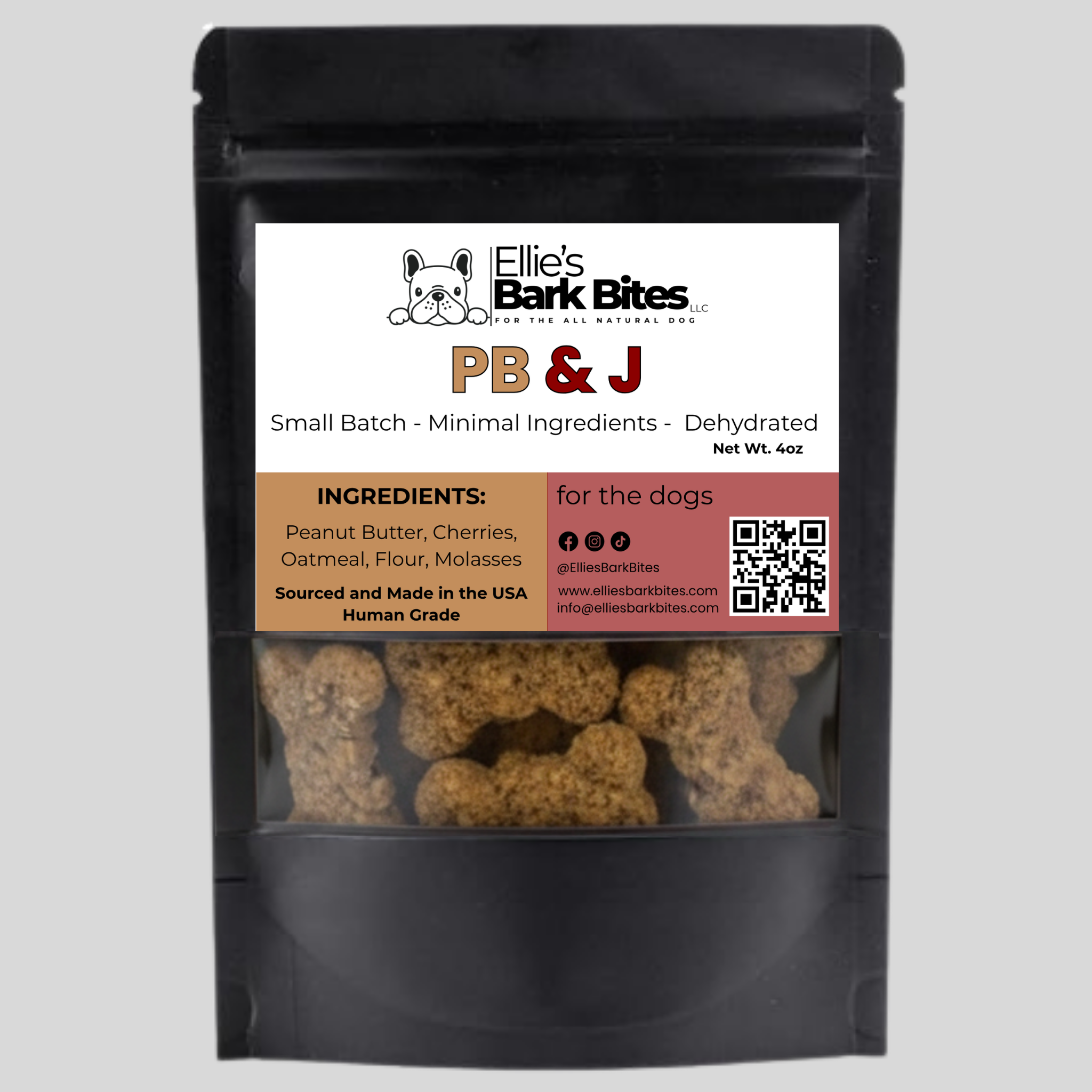 🥜 PB & J 🍒 All Natural Dog Treats