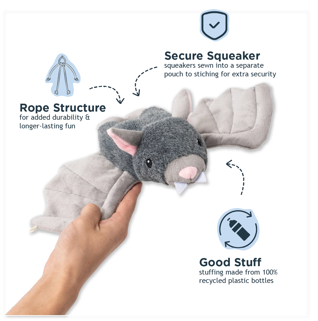 Bat Fling and Fetch Toy