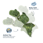 Tall Tails Gator Jointed Shake Play Dog Toy