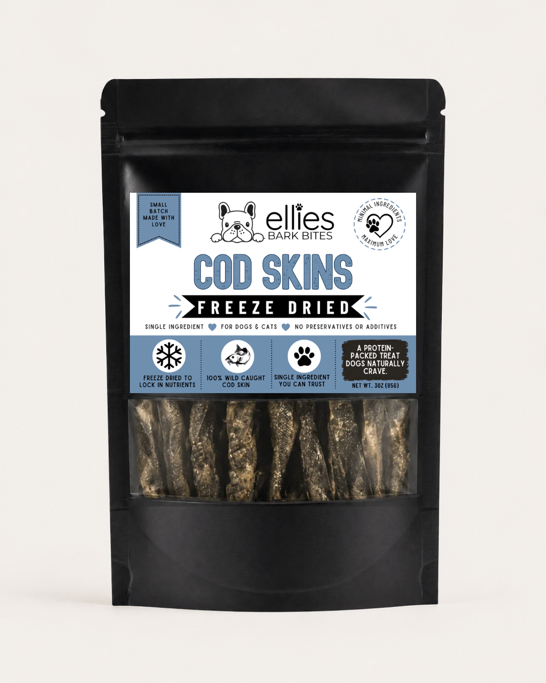 Wild-Caught Alaskan Cod Skins