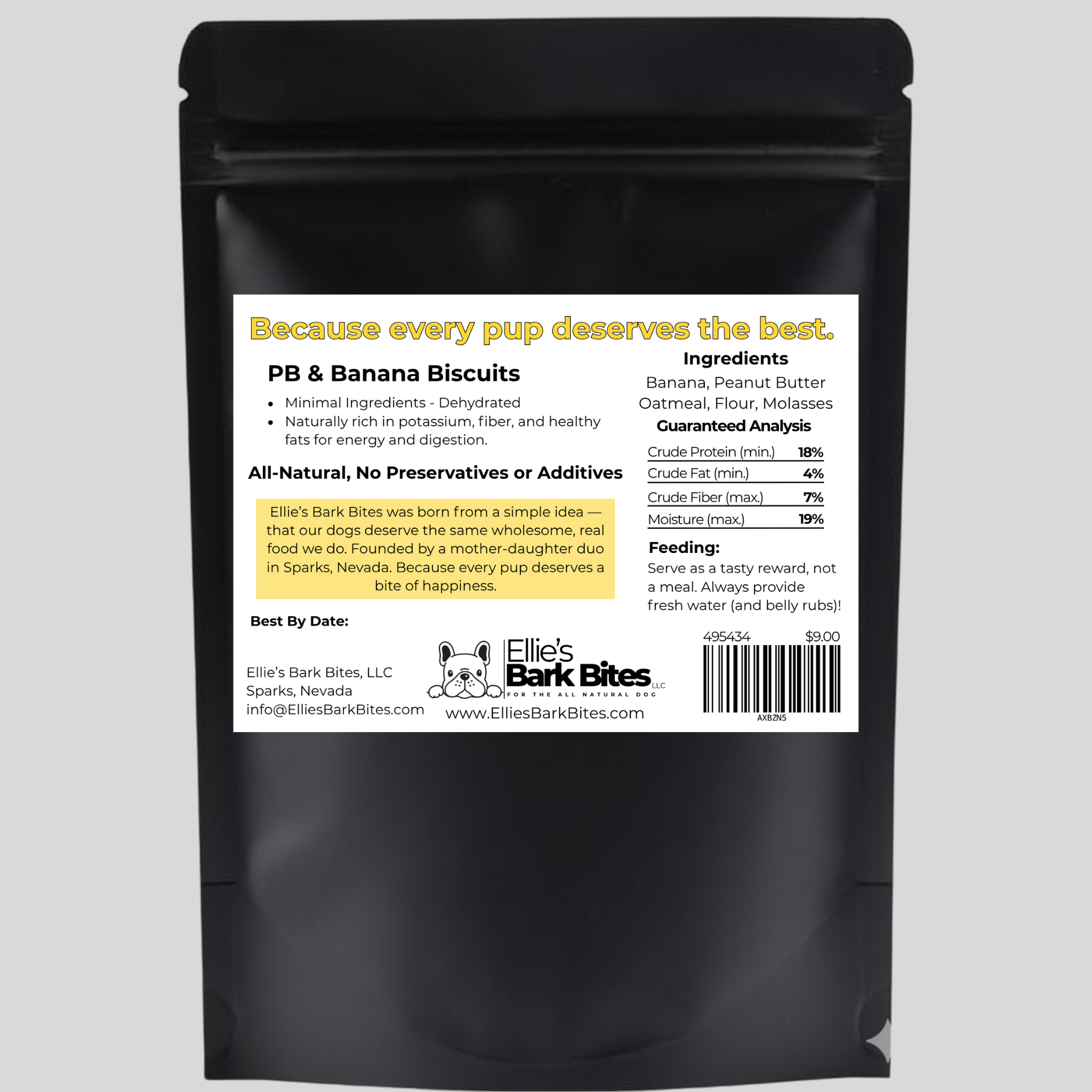 🥜PB & Banana Bite🍌All Natural Dog Treats