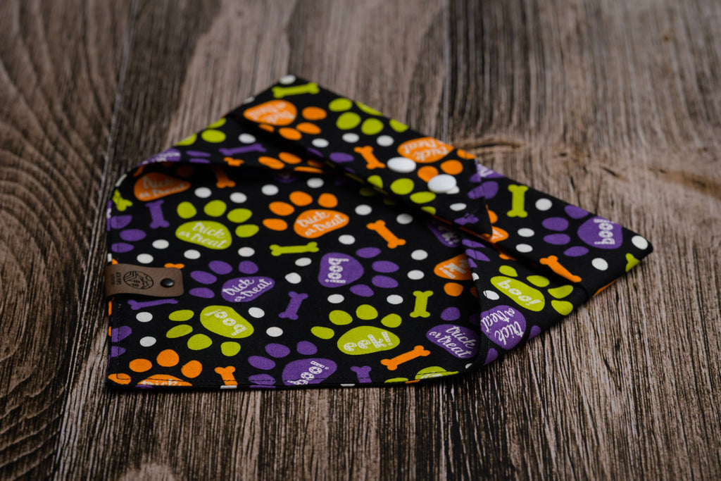 No Tricks, Just Treats Dog Bandana