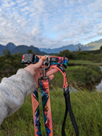 🏔️ Handcrafted Sunrise Peaks Dog Leash 🐾