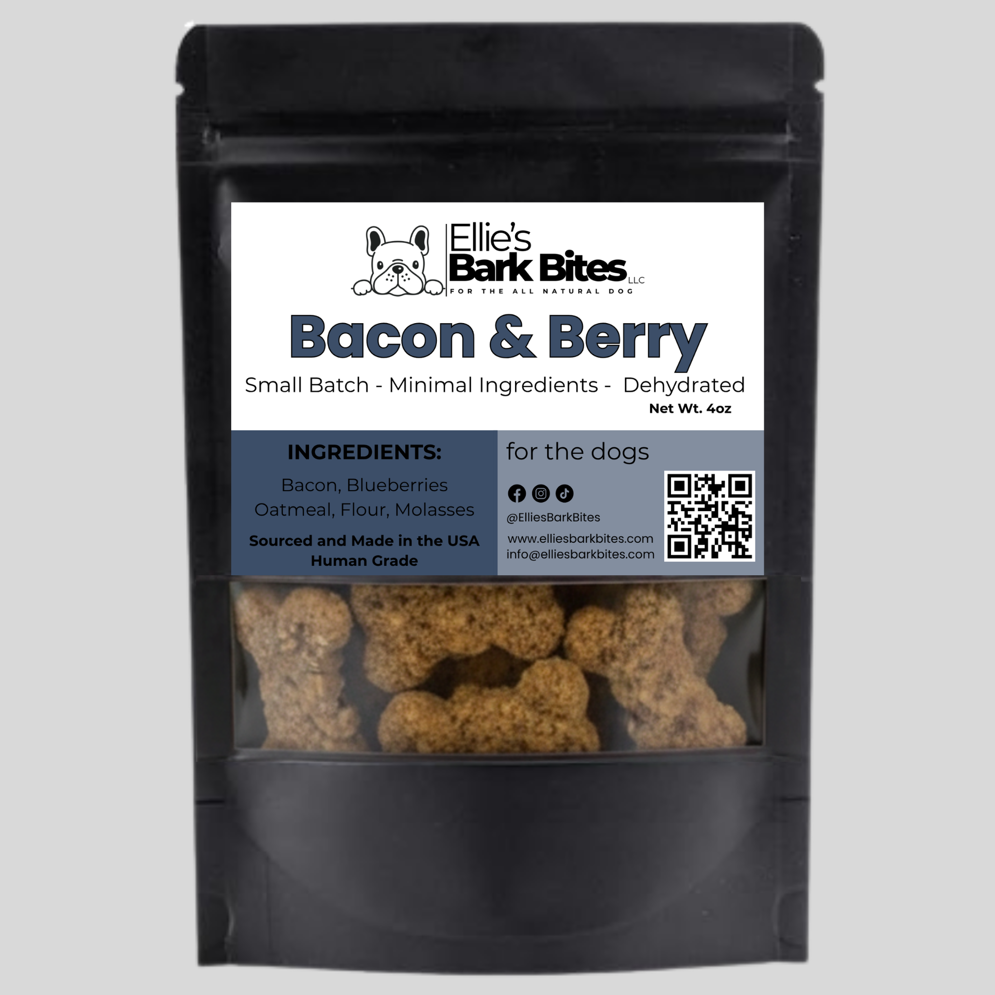 🥓Bacon & Berry Bites🫐 All Natural Dog Treat
