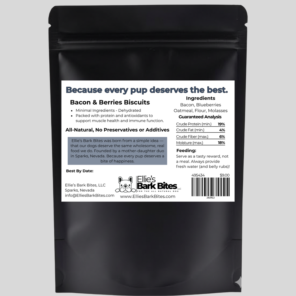🥓Bacon & Berry Bites🫐 All Natural Dog Treat