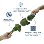 Tall Tails Gator Jointed Shake Play Dog Toy