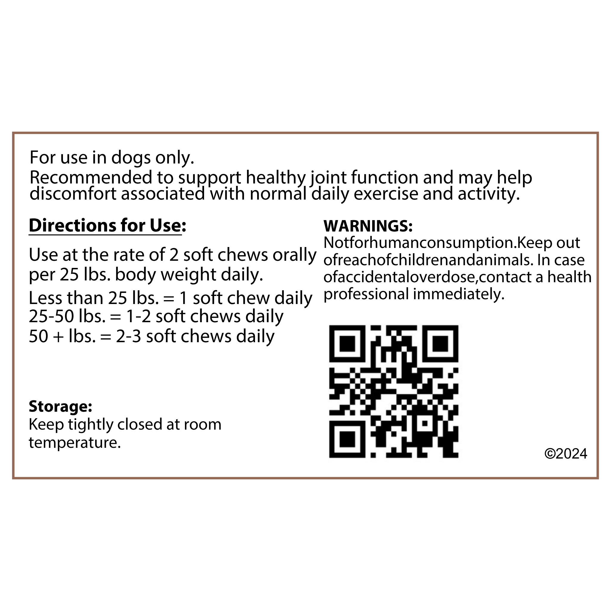 Canine HIP & JOINT Soft Chews
