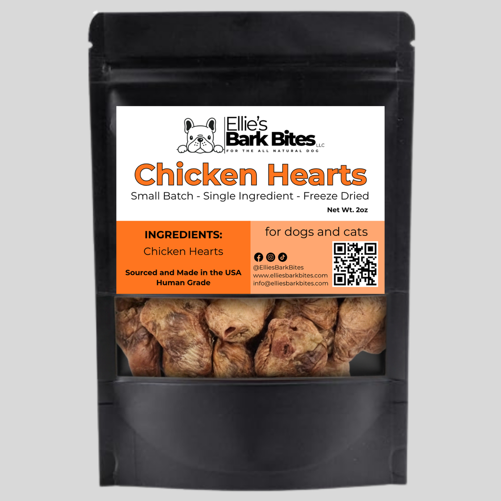 ❄️Freeze-Dried Chicken Hearts 🐓 All Natural Dog and Cat Treats