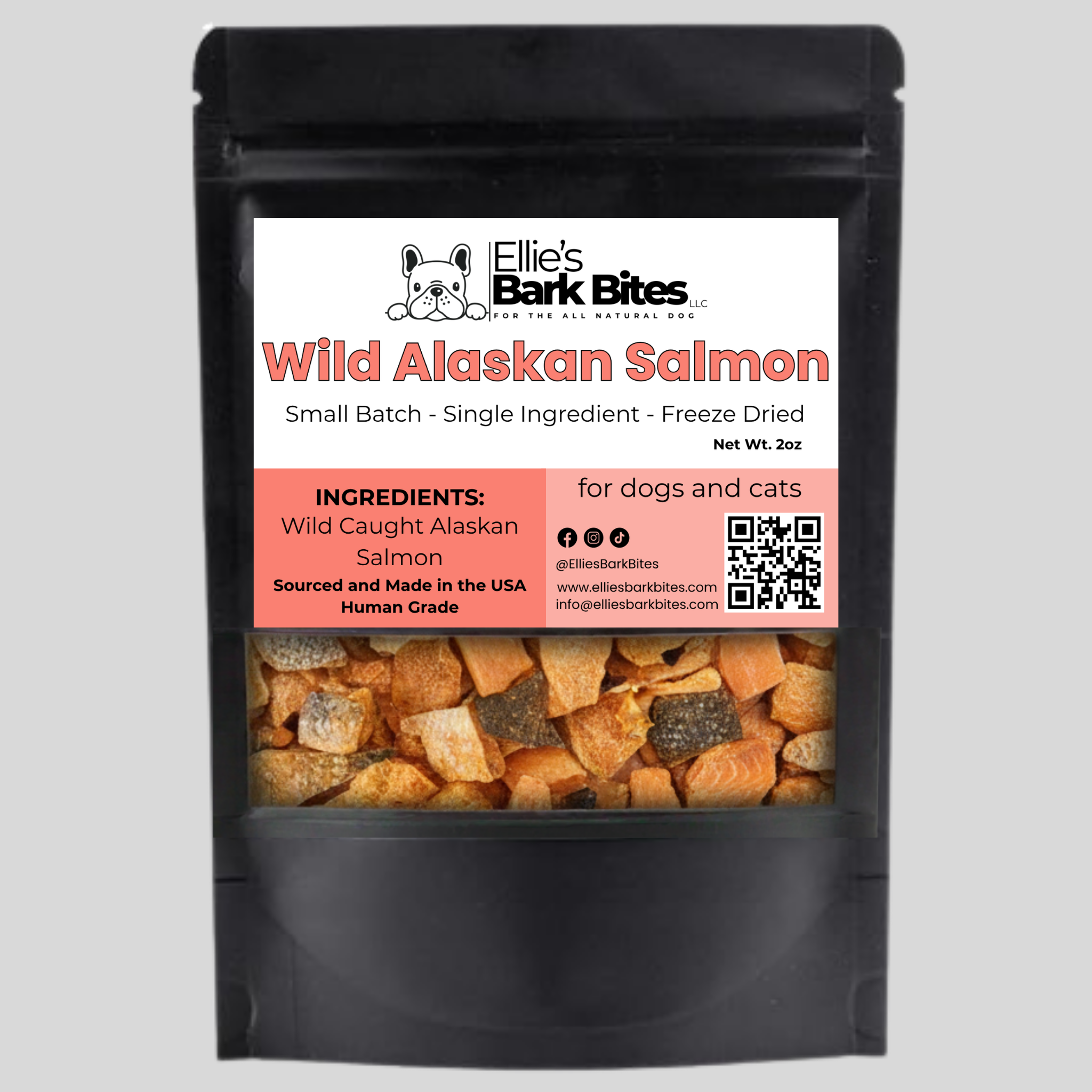 ❄️Freeze-Dried Wild Alaskan Salmon🐟 All Natural Dog and Cat Treats