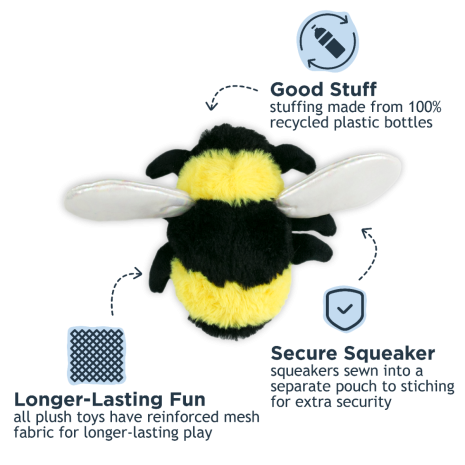 Bee with Squeaker Dog Toy