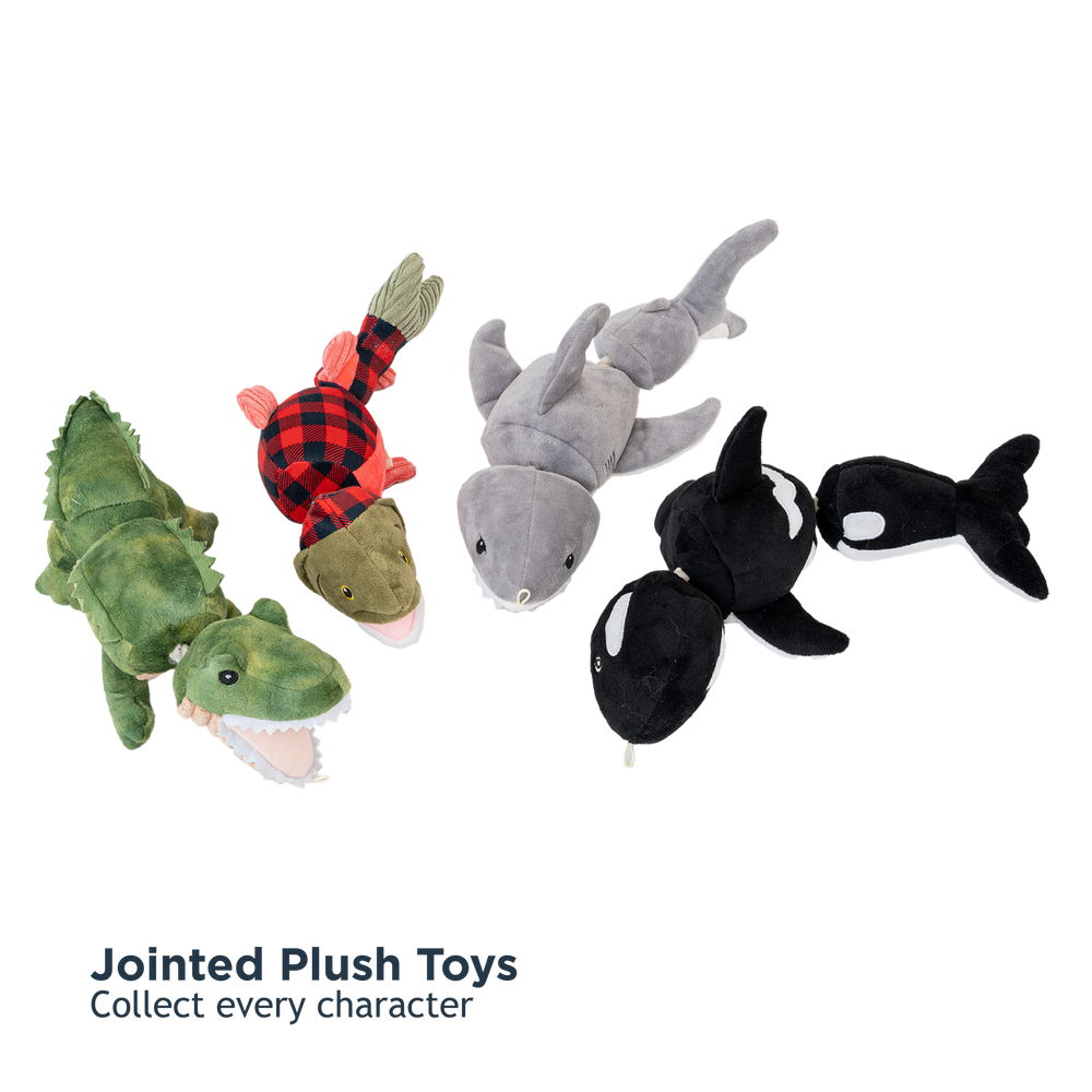 Orca Jointed Shake Play Dog Toy