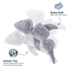 Tall Tails Shark Jointed Shake Play Dog Toy